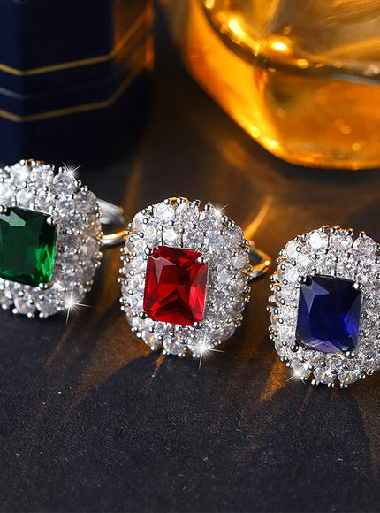 KissIcon 2025 Fashion Adjustable Zircon Ring - Open Band