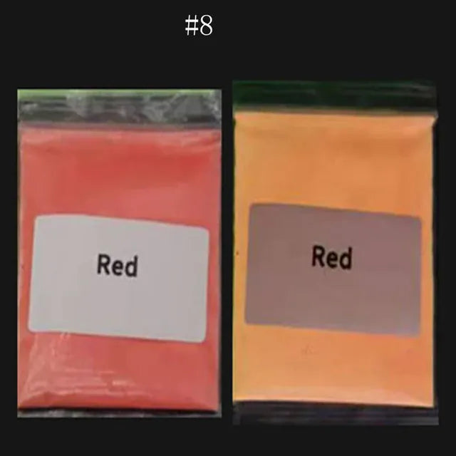50g/Bag Halloween Luminous Nail Glitter Sequins Glow-In-Dark Phosphor Nail Flakes LongLasting Fluorescent Manicure Sequins 12.25