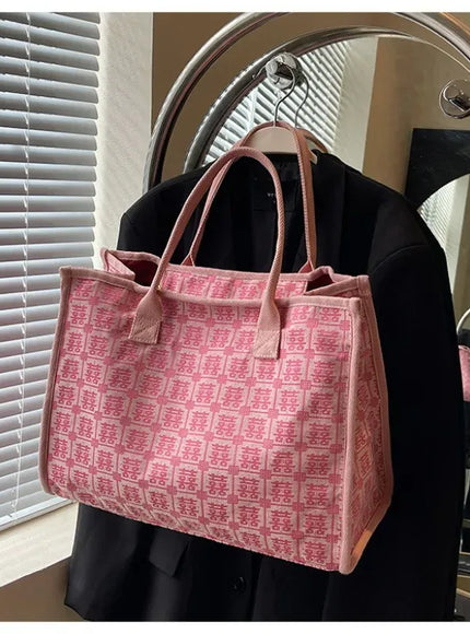 Red Bridal Tote – Wedding Work Purse