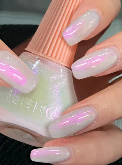 KissIcon Milk White Nail Polish Quick Dry Matte