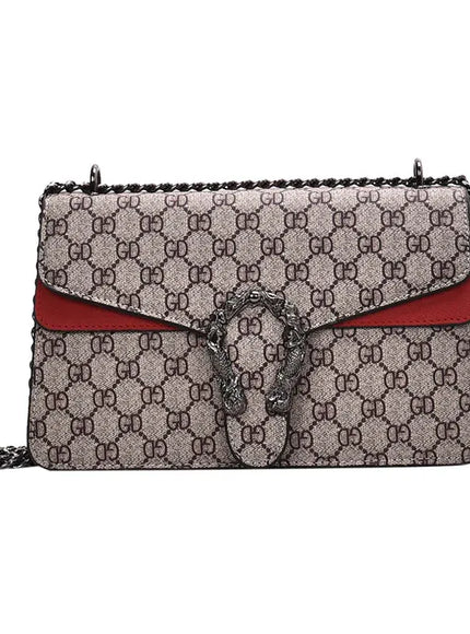 Dionysus Women's Print Shoulder Slung Bags Chain Bag