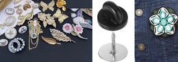 100pc Metal Locking Pin Back Brooch Badge Holder Lapel Base For DIY Jewellery Material Making Supply Craft Accessories Handmade
