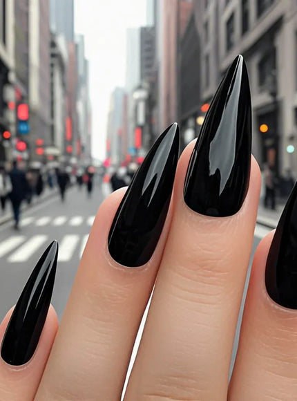 KissIcon Red Press On Nails - Reusable Stiletto