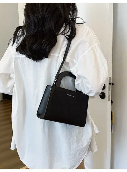 Women's Solid Color Handbag – High-quality Texture