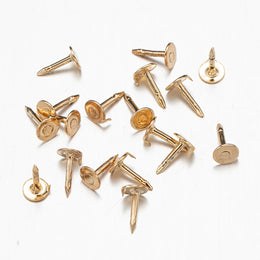 100pc Metal Locking Pin Back Brooch Badge Holder Lapel Base For DIY Jewellery Material Making Supply Craft Accessories Handmade