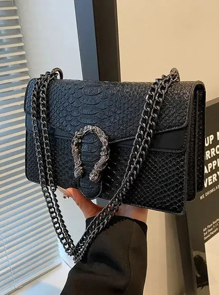 Estilo Moda Corrente Para Mulheres Cobra Padr O Crossbody