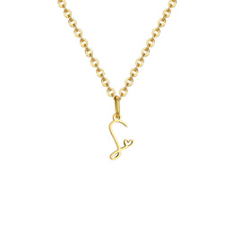 Dainty Heart Initial Necklace for Women, Gold Plated A-Z Letter Pendant, Waterproof Stainless Steel Monogram Jewelry, Personaliz