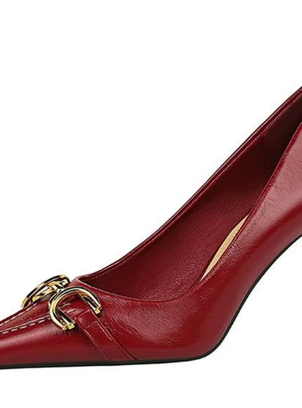 Women High Heel Stiletto Shallow Mouth Pointed Toe