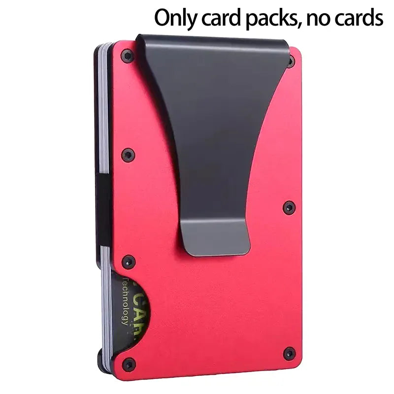 Minimalist Wallet For Men & Women - Slim RFID Wallet, Scratch Resistant, Credit Card Holder & Money Clip, Easily Removable Money
