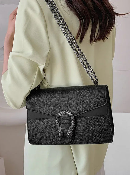 Estilo Moda Corrente Para Mulheres Cobra Padr O Crossbody