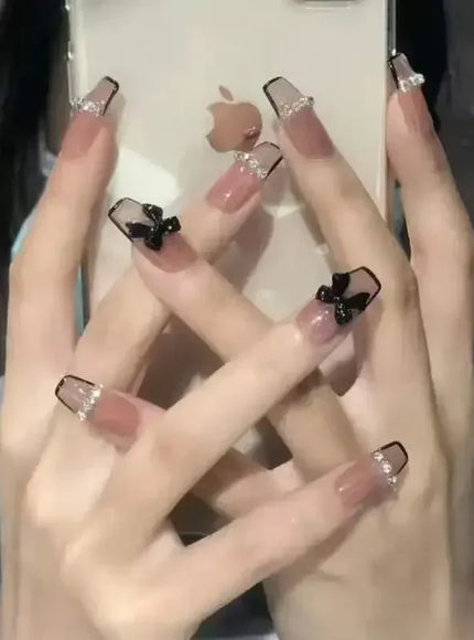 [KissIcon] Pink Press On Nails - Reusable Acrylic