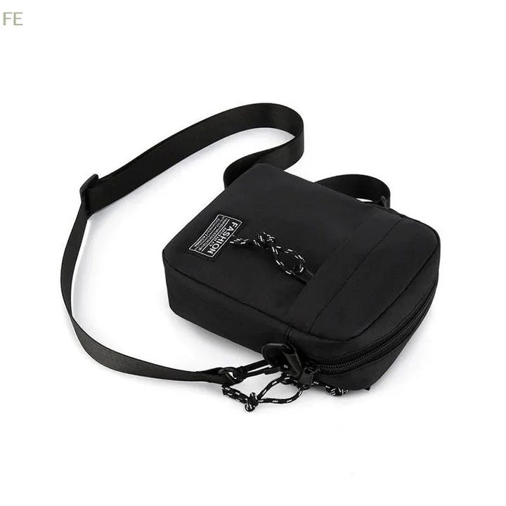 [F] Men's Bag, Available In Single Shoulder Or Cross-body Design, Suitable For Daily Use During School. Made Of Nylon Material