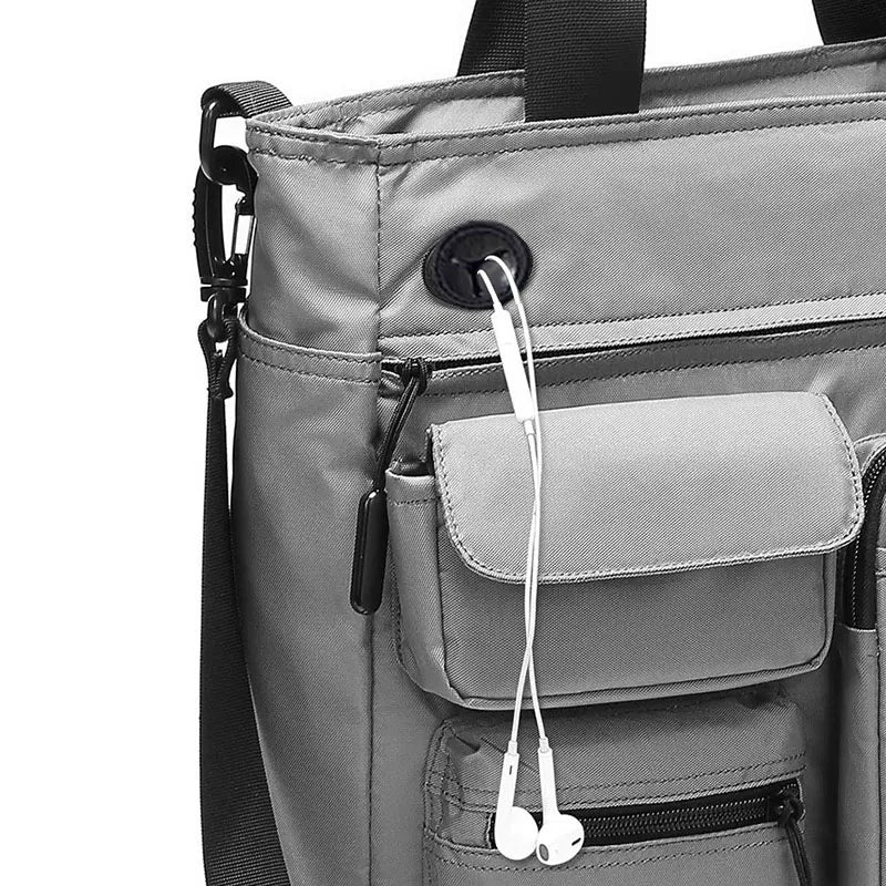 Mens Business Messenger Bag Laptop Shoulder Bag Multifunctional Computer Work Office Bag Waterproof Briefcases Travel Handbag