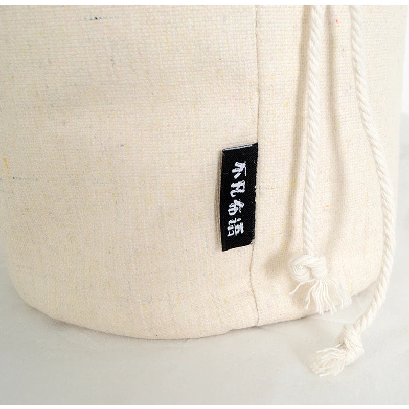 Women's Bag Inner  Basket Corduroy Bucket Bag Woven Drawstring Storage Pouch Versatile Household Organizer