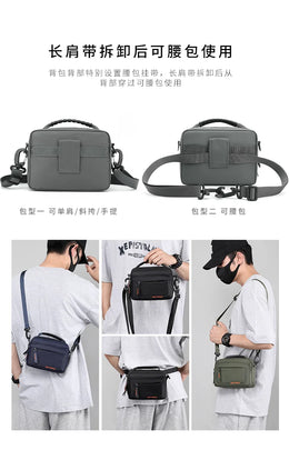 Men's Casual Messenger Bag Outdoor Small Shoulder Bag Multifunctional Travel Waist Bag Hanging Bag Crossbody Bags for Men
