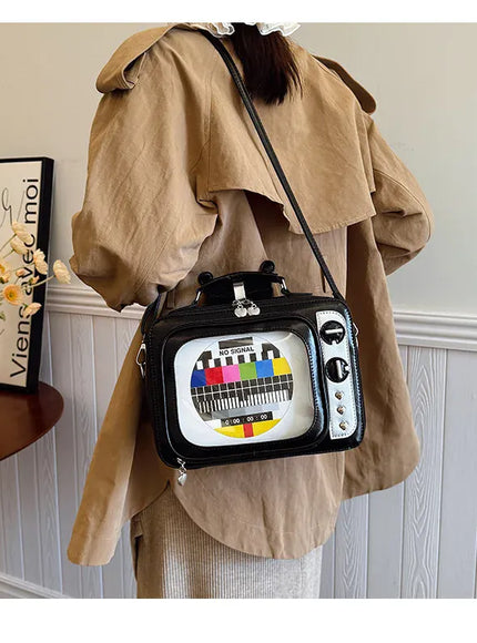 Cartoon Cute Handbags Funny Tv Transparent Square