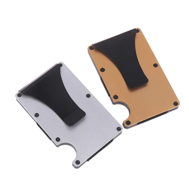 Minimalist Wallet For Men & Women - Slim RFID Wallet, Scratch Resistant, Credit Card Holder & Money Clip, Easily Removable Money