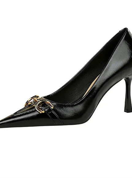 Women High Heel Stiletto Shallow Mouth Pointed Toe
