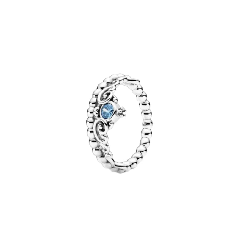 100%925 Pure Silver Disney Hot sale love bowknot ring suitable for women to wear Classic jewellery wedding Valentine's Day gift