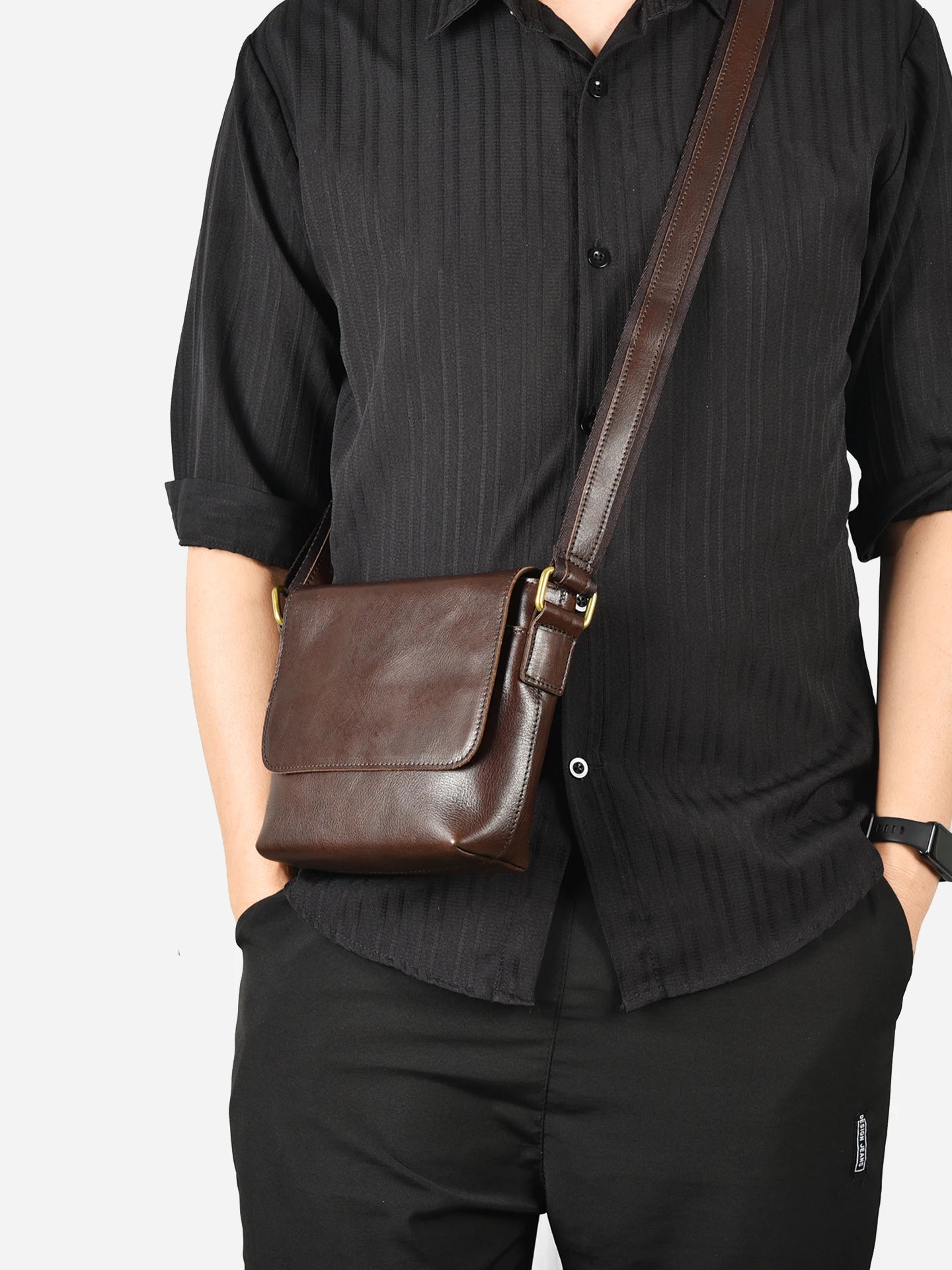 Mendy Mens Bags Cross Bag Shoulder Bag Men Bags Genuine Leather Crossbody Bags Small Sling Bag Designer Luxury Bag High End New