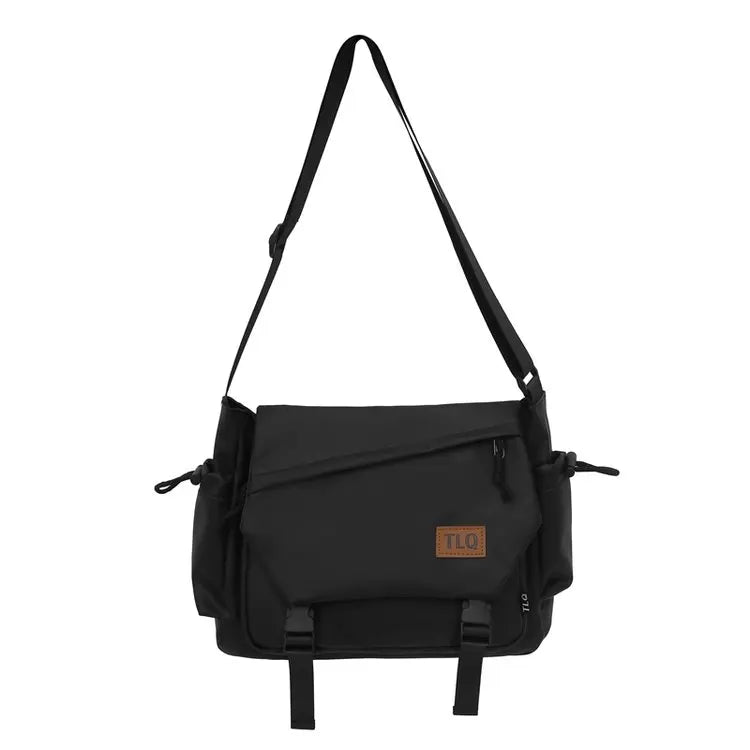 Men's Casual Crossbody Bag Large Capacity Single Shoulder Bag Commuter Mailman Bag Lightweight Leisure Backpack for Business