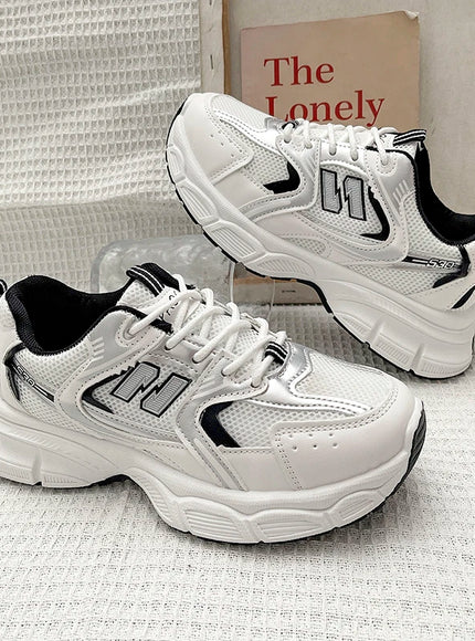 New Spring Autumn Women's Jogging Sneakers Fashion Casual White Breathable Tennis Low Top Vulcanized Shoes Outdoor Trainers