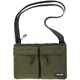 Casual Sporty Black Crossbody Bag Men's Messenger Bag Green Cloth Small Square Bag Suitable for Work Versatile Shoulder Bag