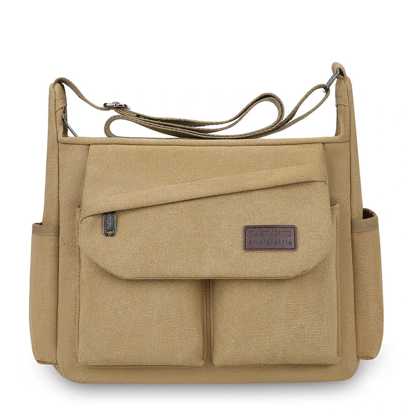 Men's Crossbody Bag, Multi Pocket Design - Large Capacity Shoulder Bag - Outdoor Essentials, Functional Storage, City Commuters