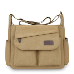 Men's Crossbody Bag, Multi Pocket Design - Large Capacity Shoulder Bag - Outdoor Essentials, Functional Storage, City Commuters