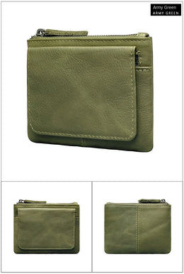 New Cow Leather Women's And Men's Card Bag Coin Purse Slim Credit Card Holder Wallet For Men and Women ID Card Pocket