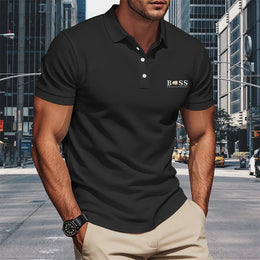 Men Polo Shirt Short Sleeve Breathable Soft Regular Fit Casual Business Golf Summer Daily Work Outdoor Lightweight Basic Tops