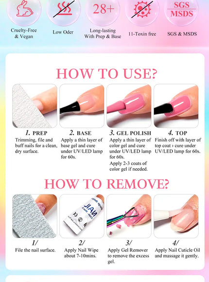 KissIcon Acrylic No Acid Primer Nail Art Set