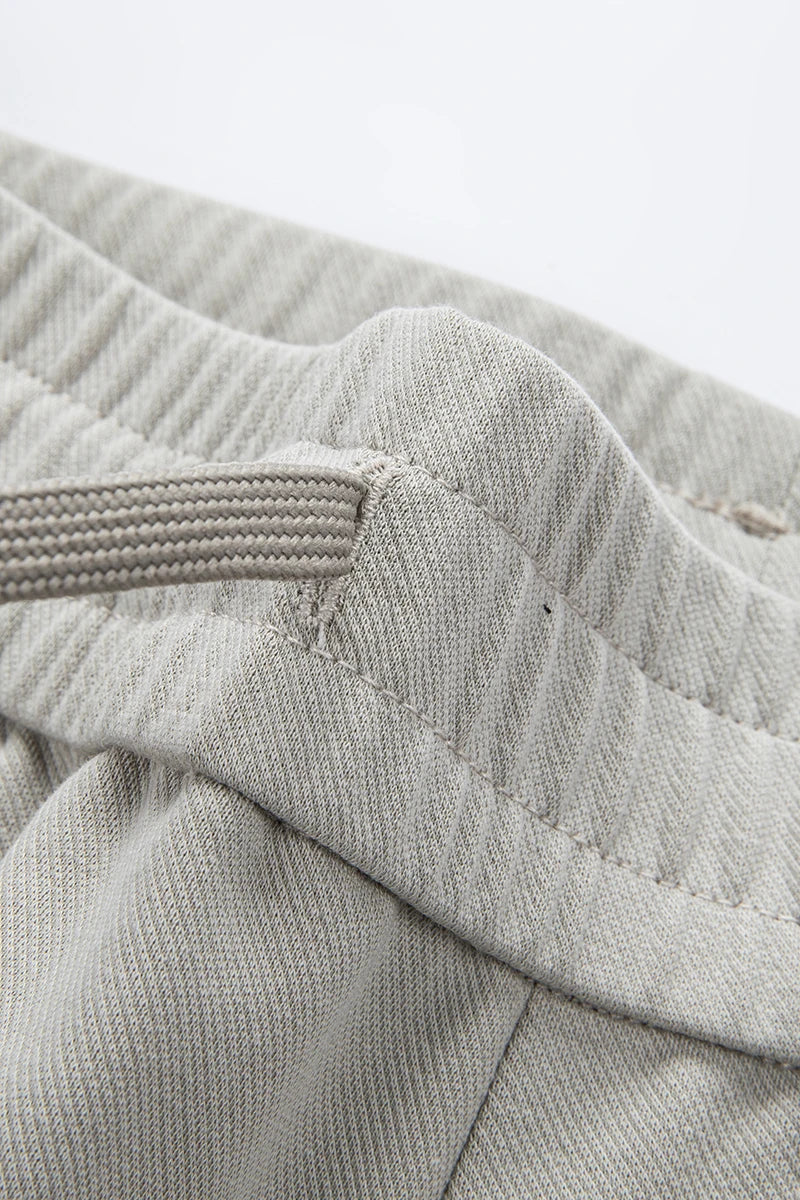 Lyocell Cotton Men's Casual Pants Breathable Straight Leg Loose Fit Elastic Waist Ice Silk Quick Dry Trousers Spring Summer 2026