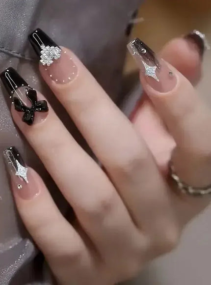 [KissIcon] Pink Press On Nails - Reusable Acrylic