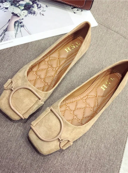 Flat Shoes for Women Spring 2023 New Suede
