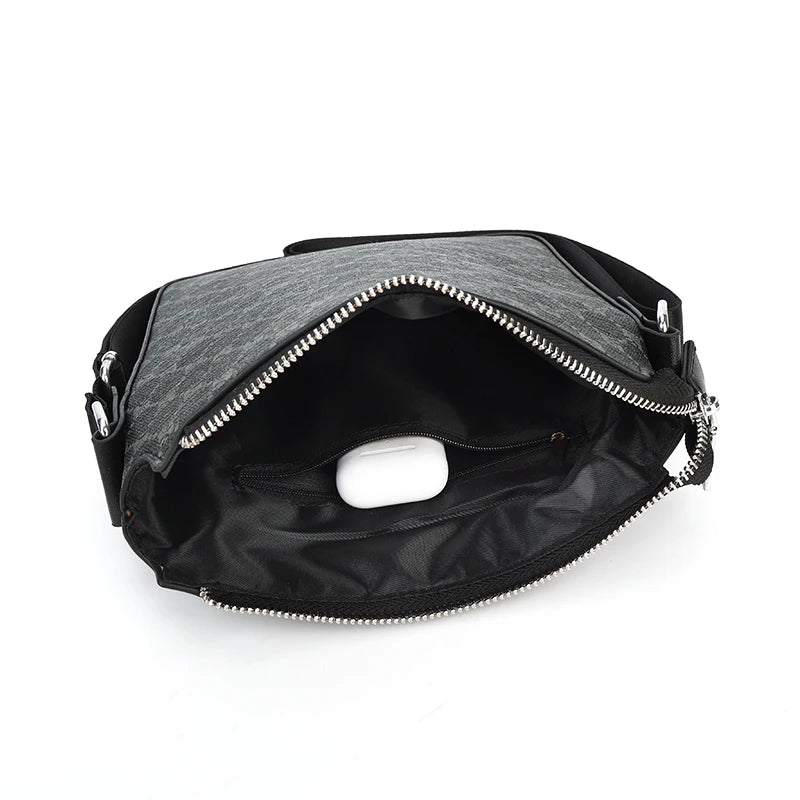 New Crossbody Bag for Men Bags Casual Man Messenger Bag Fashion Male Bag PU Leather Designer Sling Pack Shoulder Bag