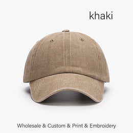 SLECKTON Custom Logo Retro Baseball Cap for Men and Women DIY Design Letter Embroidery Hat Customize Cap Graphic Print Wholesale