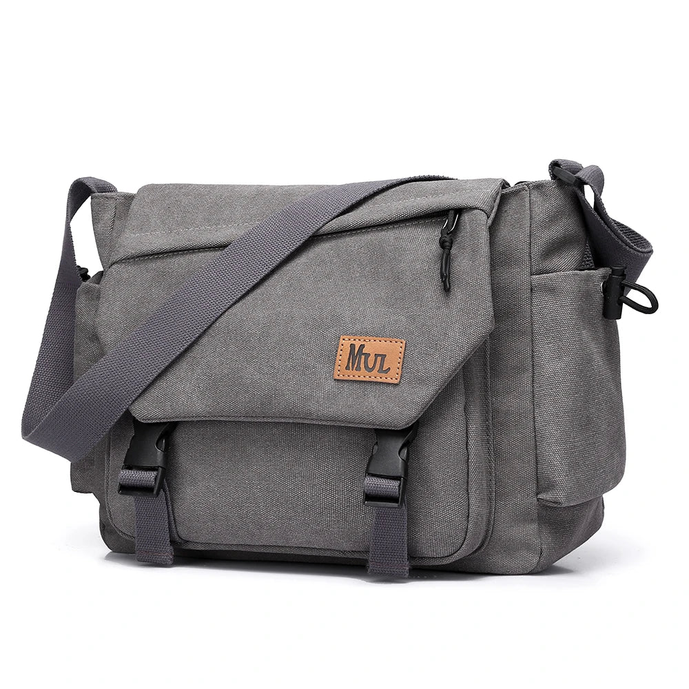 Men's Casual Crossbody Bag Large Capacity Single Shoulder Bag Commuter Mailman Bag Lightweight Leisure Backpack for Business