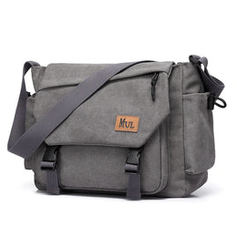 Men's Casual Crossbody Bag Large Capacity Single Shoulder Bag Commuter Mailman Bag Lightweight Leisure Backpack for Business