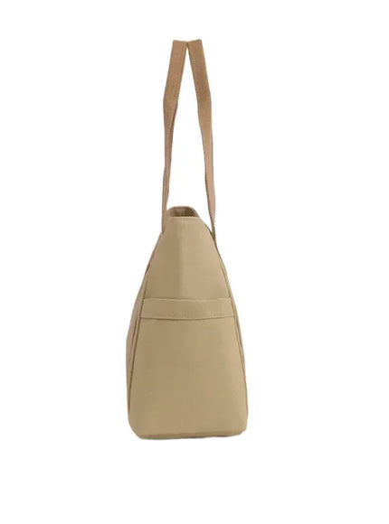 Women's Handbag – Fashionable Canvas Top-handle