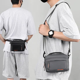 Men's Casual Messenger Bag Outdoor Small Shoulder Bag Multifunctional Travel Waist Bag Hanging Bag Crossbody Bags for Men