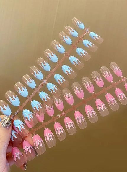 KissIcon Nails Art Fake Nail Tips Coffin Set