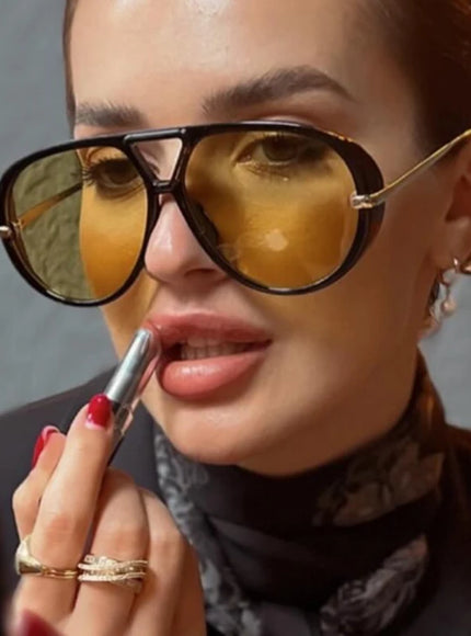 Vintage Oversized Black Sunglasses