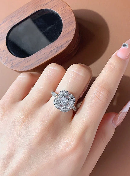 KissIcon Zirconia Ring For Women - Minimalist 925 Silver