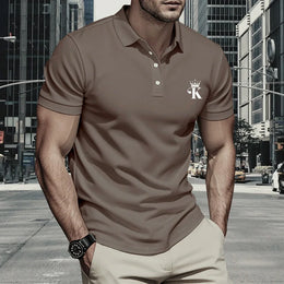 Men Polo Shirt Short Sleeve Breathable Soft Regular Fit Casual Business Golf Summer Daily Work Outdoor Lightweight Basic Tops