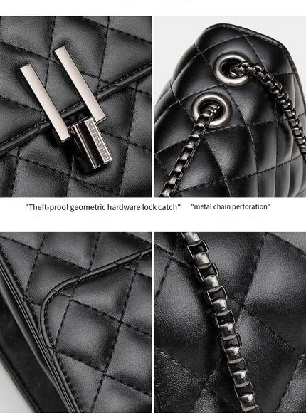 Rhombic Chain Small Fragrant Wind Messenger Shoulder