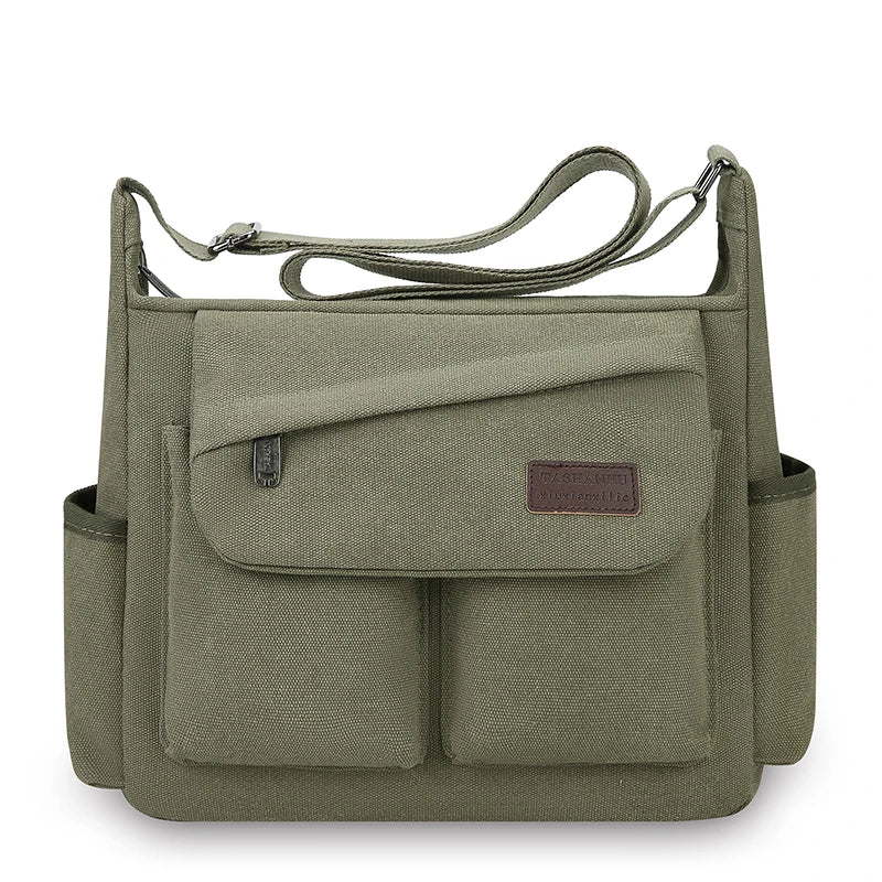 Men's Crossbody Bag, Multi Pocket Design - Large Capacity Shoulder Bag - Outdoor Essentials, Functional Storage, City Commuters