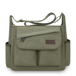 Men's Crossbody Bag, Multi Pocket Design - Large Capacity Shoulder Bag - Outdoor Essentials, Functional Storage, City Commuters