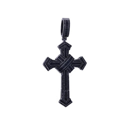 2025 New Cross Pendant for Men Women Full Iced Out Cubic Zircon Hip Hop Necklace Link Chain Fashion Rock Jewelry