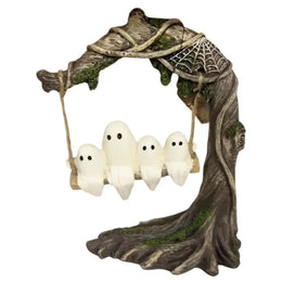 Halloween Themed Halloween Swing Ghost Ornament Handicraft Model Spooky Ghosts Decor Funny Collectible